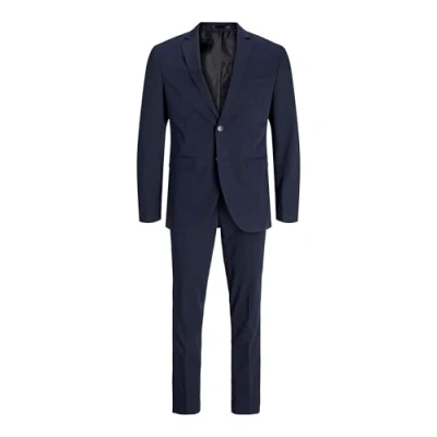 Image of Jack &amp; Jones Men&#039;s Jprfranco Noos Business Suit Pants Set, Dark Navy, 56 UK