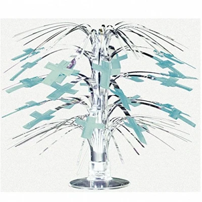 Image of Amscan International Crosses Mini Cascade Centrepiece, Blue
