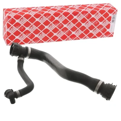 Image of 17127531768 Radiator Hose FEBI BILSTEIN 45282 Upper Left EPDM (ethylene propylene diene Monomer (M class) rubber) with quick couplers BMW: 3 Touring
