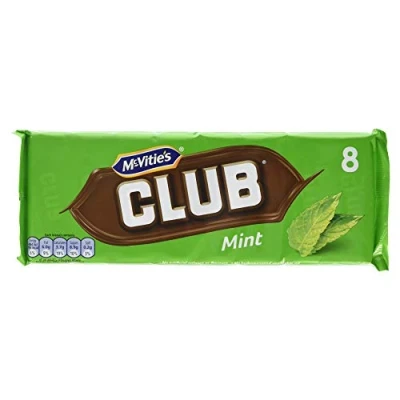 Image of McVities Club Biscuits Mint, Pack of 8