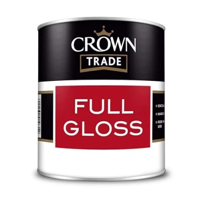 Image of Crown Trade Gloss Brilliant White 1L