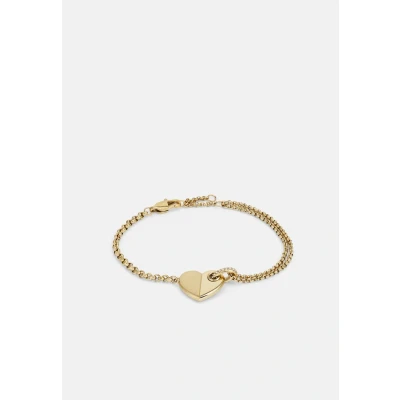 Image of Tommy Hilfiger BOLD Hearts Bracelet goldcoloured, Women&#039;s, Size: One Size, Gold coloured
