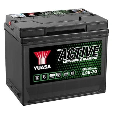 Image of Yuasa L26 70 12V 70Ah 480A Leisure Battery