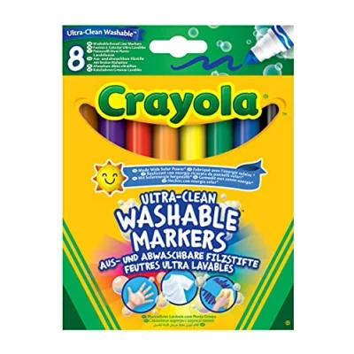 Image of Crayola Ultra Clean Washable Markers x8 (Pack of 6) 58 8328 E 000