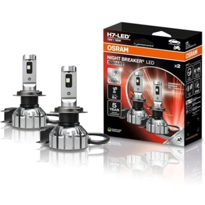 Image of Osram Night Breaker LED Smart H7; up to 330% more brightness; 6000 K, 12 V, high and low beam with road approval, white