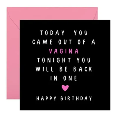 Image of Central 23 Hilarious Birthday Card For Boyfriend Funny Greeting Cards Husband Partner Naughty Bday Comes With Fun Stickers
