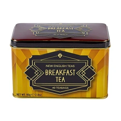 Image of Art Deco English Breakfast Tea Tin 40 Teabags