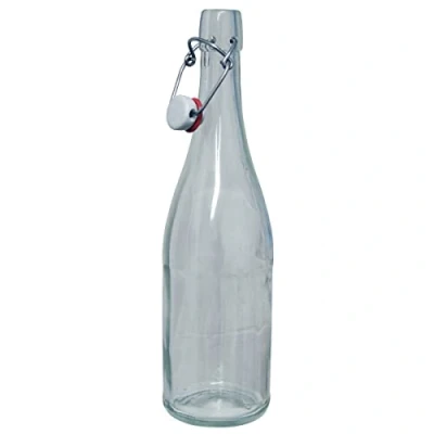 Image of Balliihoo Homebrew 1 x 750ml Classic Style Clear Glass Swing Top Bottle