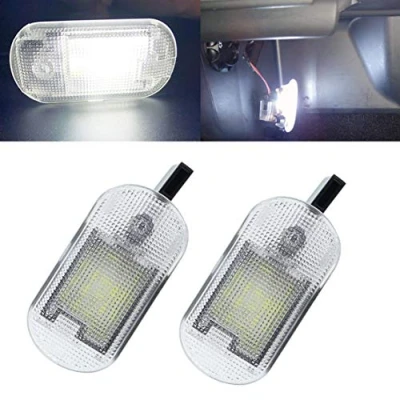 Image of VIGORFLYRUN PARTS LTD 2pcs Car LED Luggage Compartment Light Glove Box Lamp for Bettle Bora Golf Caddy/F abia Yeti Octavia, 18 Canbus 12V Error Free White Trunk