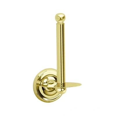 Image of Smedbo Brass Polished &quot;Villa&quot; Spare Toilet Roll Holder
