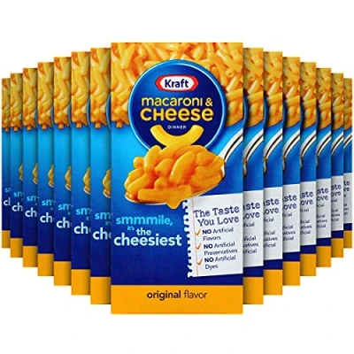 Image of Kraft Original Macaroni &amp; Cheese Dinner, 7.25 Oz, (Pack of 15)