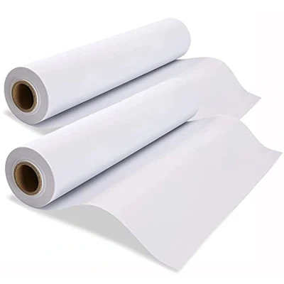 Image of Drawing Paper Roll, 2Pcs White Arts 43cm x 15m Recycled Wrapping Easel Painting Sketching for Toddlers Children Kids Students