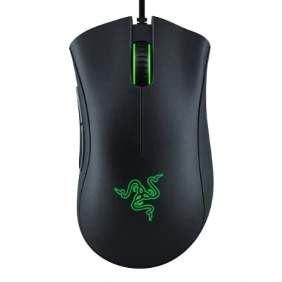 Image of Razer DeathAdder Essential Gaming Mouse: 6400 DPI Optical Sensor 5 Programmable Buttons Mechanical Switches Rubber Side Grips Classic Black