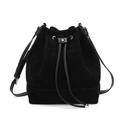 Image of AFKOMST Bucket Bag for Women,Drawstring Shoulder and Designer Ladies Handbags with 2 Straps
