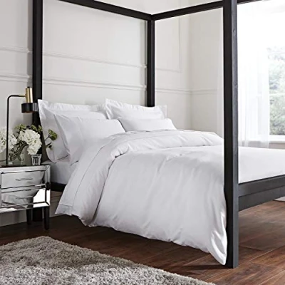 Image of Bianca Luxury 800 Thread Count Cotton Sateen Double Duvet Set White