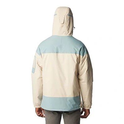 Image of Columbia Men&#039;s Challenger Insulated Pullover, Winter pullover jacket, Dark Stone/Stone Blue, Size XL