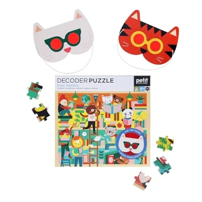 Image of Petit Collage Readers Decoder Puzzle, 0810073341920
