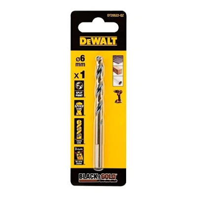 Image of DeWalt Black and Gold HSS Drill Bit 6.0mm