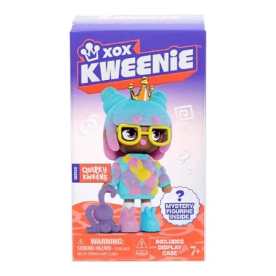 Image of Xox Kweenie Quirky Kweens Series Premium Figurine and Display Case, 4 Inch Tall/approx 10cm Collectible Art Toy, 13 to Collect Including Limited Edition, Packaged Blind, Every Kween is Unique