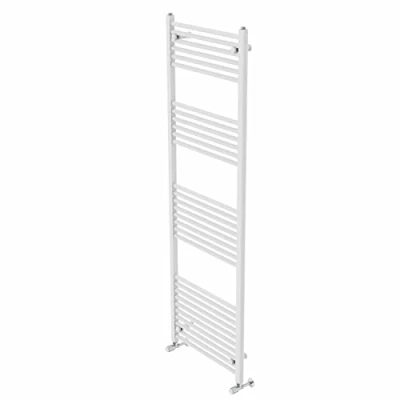 Image of Warmehaus Contemporary Straight Bathroom Ladder Radiator Heated Towel Rail 1800 x 600mm Warmer Central Heating White