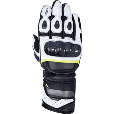 Image of Oxford GM183105XL RP 2 2.0 Leather Sports Motorcycle Gloves XL Black White Fluo