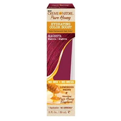 Image of Creme OF Nature PURE HONEY HYDRATING Color BOOST Semi Permanent Hair (MAGENTA)
