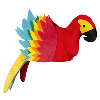 Image of Boland Parrot Hat Unisex Adult, Multi coloured Fun Accessory for Jungle, Pirate, and Hawaiian Themed Parties