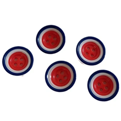 Image of Mod Target Style Round Plastic Buttons Pack of 5 (22mm)