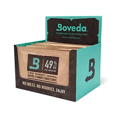Image of Boveda 49% Two Way Humidity Control Replacement Packs for Starter Kits Music 12 Pack Moisture Absorbers Instrument Cases Humidifier Individually Wrapped Hydration Packets