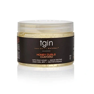 Image of tgin Honey Curls Custard For Natural Hair Dry Curly Damaged 12 Oz