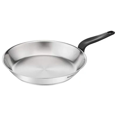 Image of Tefal Primary E3080604 Stainless Steel Frying Pan, 28 cm, Steel, Suitable for Induction too.