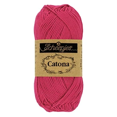 Image of Scheepjes Catona 413 Cherry Yarn 10x50g