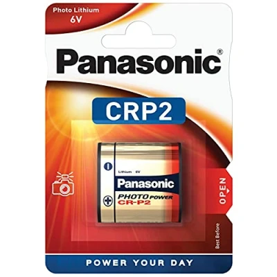 Image of Panasonic CR P2 6 V Lithium Battery Silver