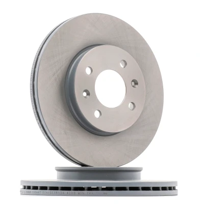 Image of 517121W200, 517121W250, S517120U000 Brake disc FEBI BILSTEIN 108447 Front Axle 256mm 22mm 4 Hole 100mm internally vented Coated