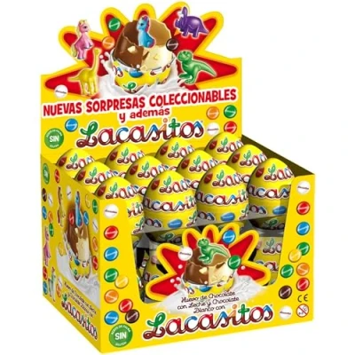 Image of Chocolates lacasa Lacasitos egg 24 units Chocolate + surprise