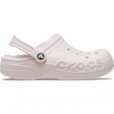 Image of Crocs Baya Lined Clog Barely Pink/Multi Size 3 UK Men/ 4 Women