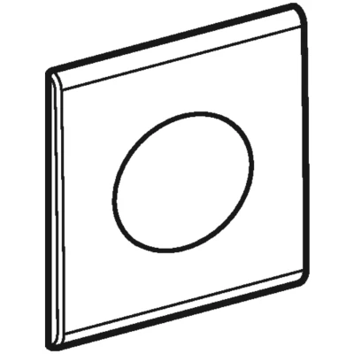 Image of Geberit Samba urinal cover plate chrome (241.921.21.1)