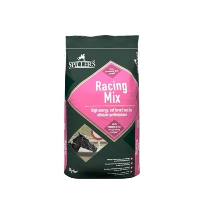 Image of SPILLERS Racing Mix Horse Feed, 20KG High Energy Food Oat Based for Ultimate Performance Suitable Racehorses &amp; Horses
