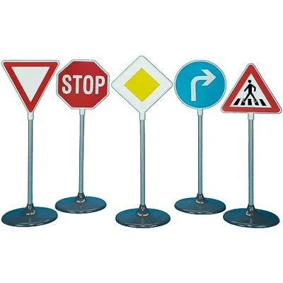 Image of Theo Klein 2980 Traffic Signs with 5 Different Pieces, Toy,Multicolored