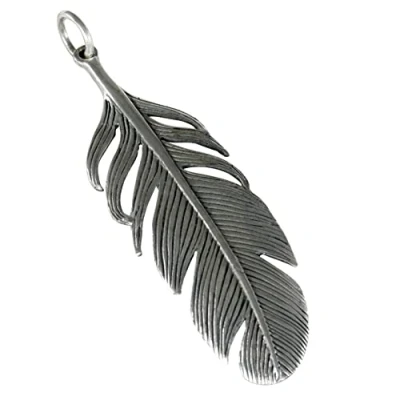 Image of AFP Pendant Feather 925 Sterling Silver AS 244