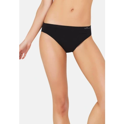 Image of Boody Women&#039;s Classic Bikini Briefs Organic Bamboo Underwear Seamless Knickers Black Large 2 Pack