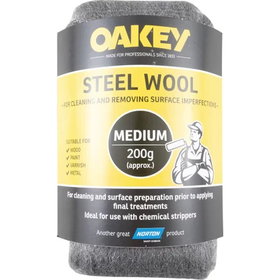 Image of Oakey Norton Saint Gobain 63642526772 200g Medium Steel Wool