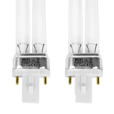 Image of Pisces Twin Pack 7w (watt) PLS Replacement UV Bulb Lamp for Pond Filter UVC