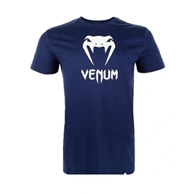 Image of Venum, Classic T Shirt, Men&#039;s, L, Navy Blue
