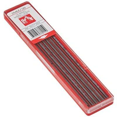 Image of Caran d&#039;Ache 6077.253 Technograph Graphite Leads 3B Pack of 12 Diameter 2 mm,Black