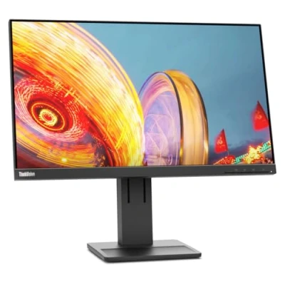 Image of Lenovo ThinkVision E24q 20 23.8&quot; WQHD WLED LCD Monitor 16:9 Raven Black