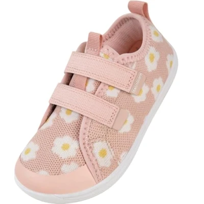 Image of Kids Wide Barefoot Shoes Boys Girls Minimalist School Walking Trail Running Sneaker(Nude Pink, 8UK Child Wide)