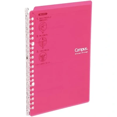 Image of Kokuyo Campus Smart Ring Binder B5 26 Rings Dark Pink [Office Product]