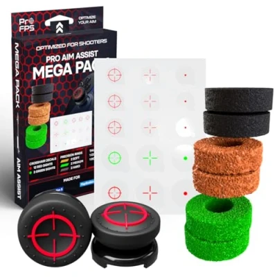 Image of ProFPS Gaming Accessories for PS5 / PS4 (Precision Rings + Mixed Thumbsticks Decals)