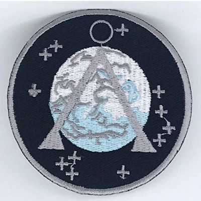 Image of Stargate SG 1 Project Earth Logo Iron on Sew Embroidered Patch